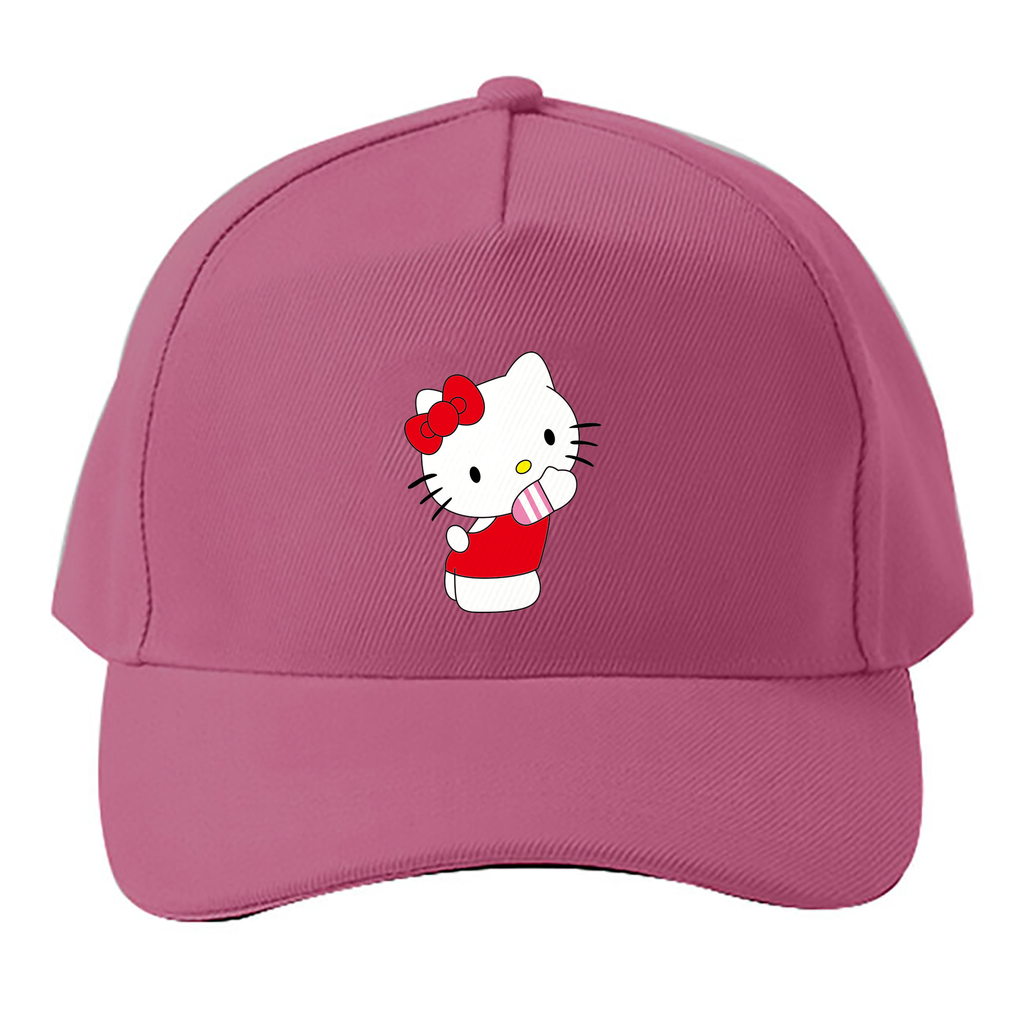（画像用） Hello Kitty ハローキティ ベースボールキャップ 綿100％ 男女兼用 帽子 スポーツ